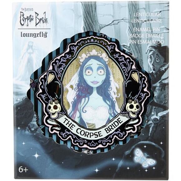 Loungefly Corpse Bride Moon Lenticular 3-Inch Enamel Pin NWT - Picture 1 of 5